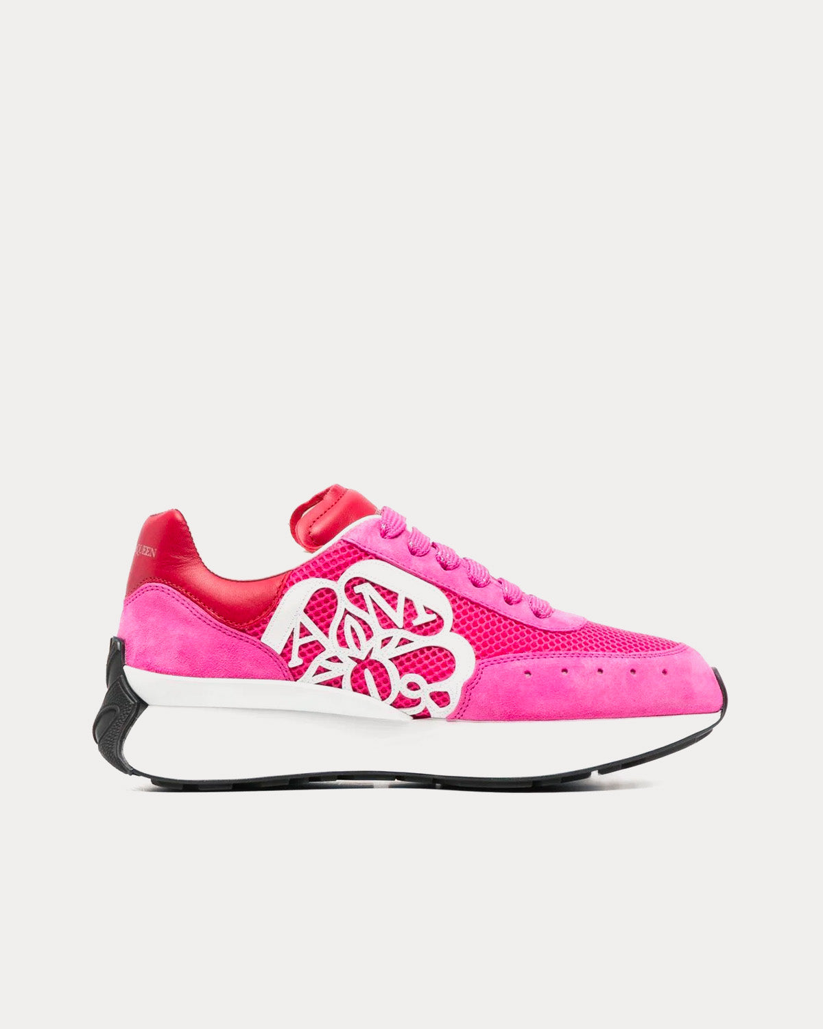 Oversized Sneakers - Alexander Mcqueen - White/Pink - Leather
